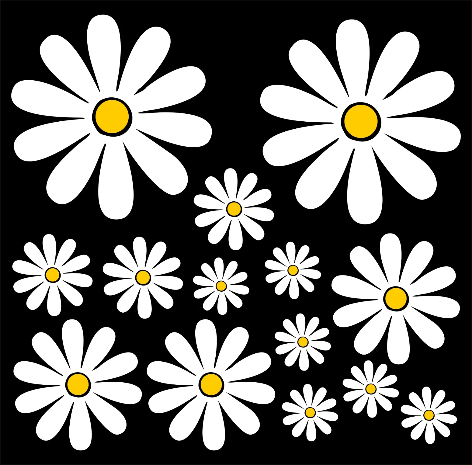 Car Accessories On Amazon - 15cm Daisy Exterior Cute, PVC Custom