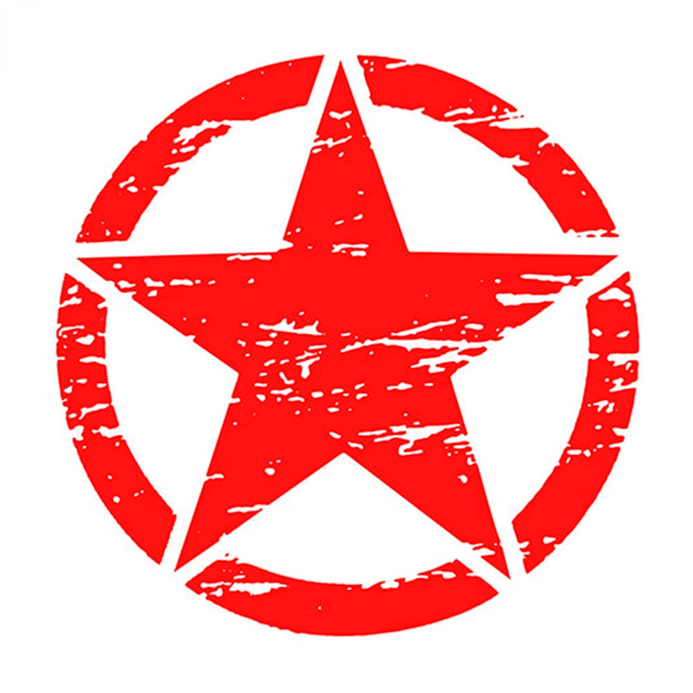 Car Accessories On Amazon - 15cm Military Army Star Hood Off