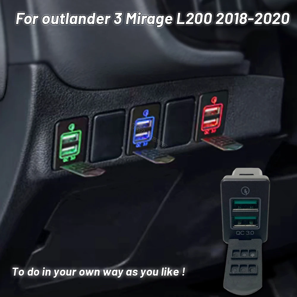 Car Accessories Qc - LED QC 3.0 Fast Car Usb