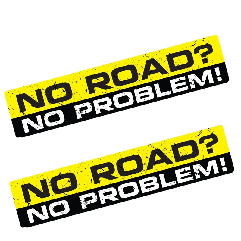 Car Accessories On Amazon - Car Stickers NO ROAD NO PROBLEM