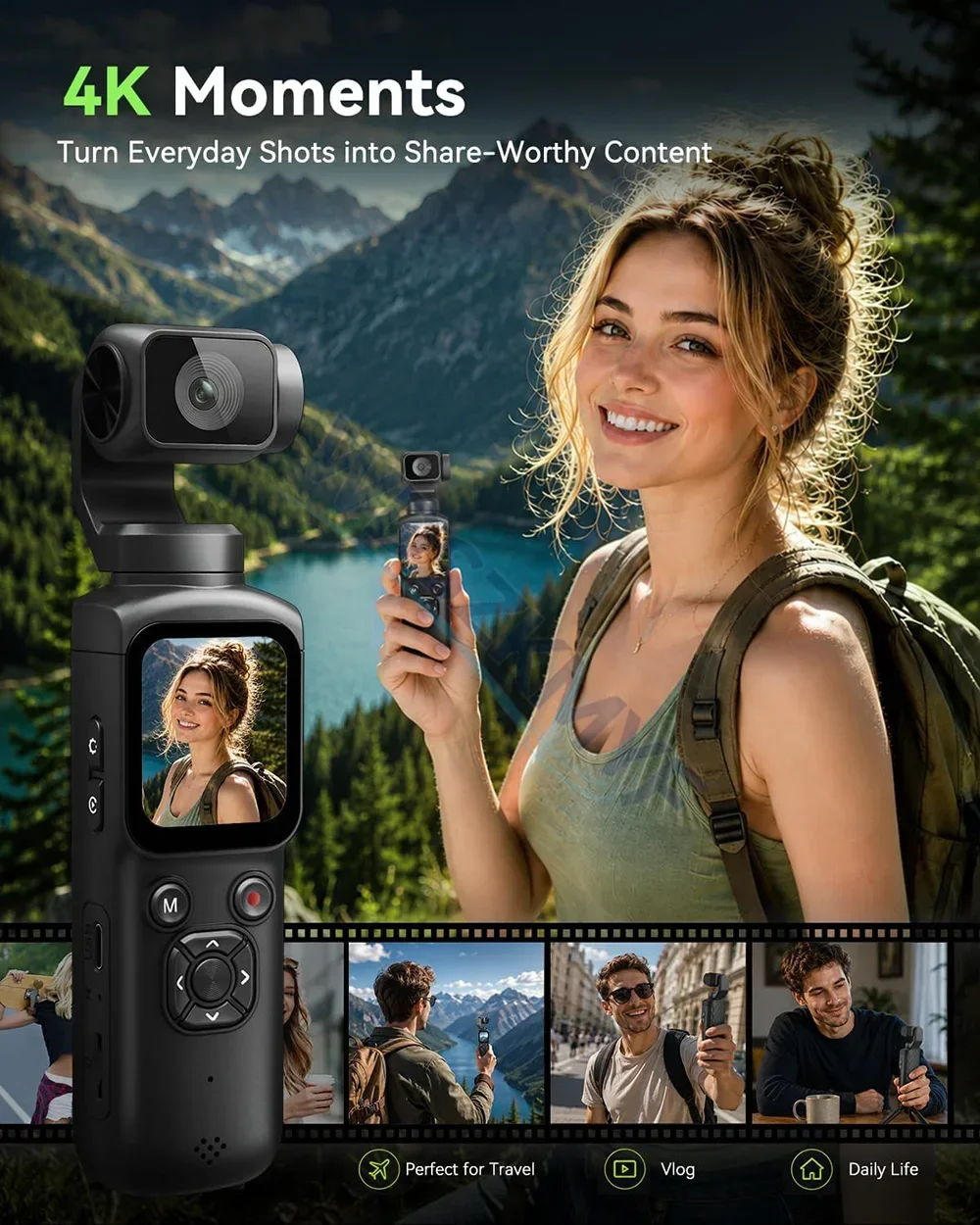 330° Face Track 4K Portable Ac - Car Accessories Online review and price
