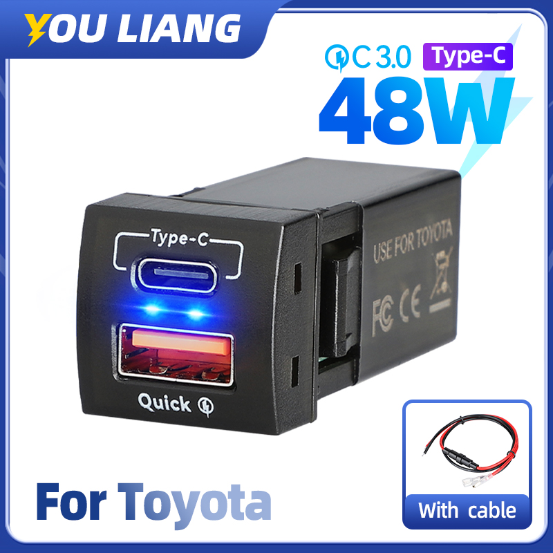 48W Fast Charger QC3.0 USB Typ - Car Accessories Qc review and price