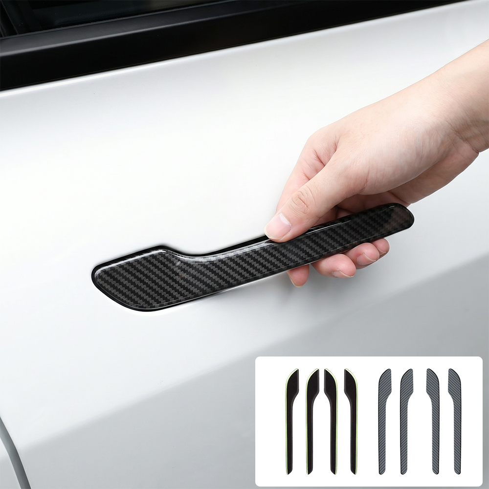 4PCS ABS Carbon Fiber Car Door - Car Door Handle Protector review and price