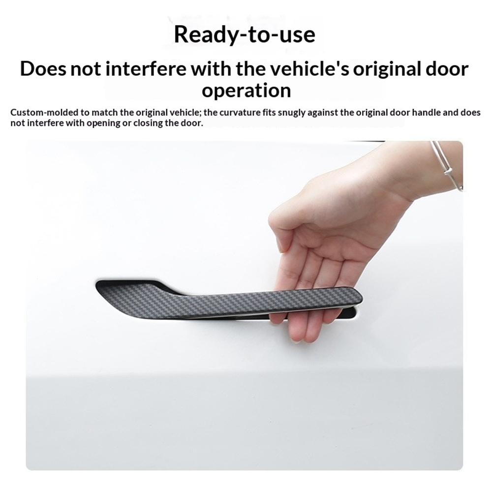 4PCS ABS Carbon Fiber Car Door - Car Door Handle Protector review and price