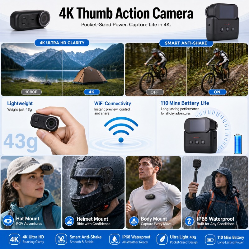 APEX Action 4K Camera  Mini PO - Car Accessories Online review and price