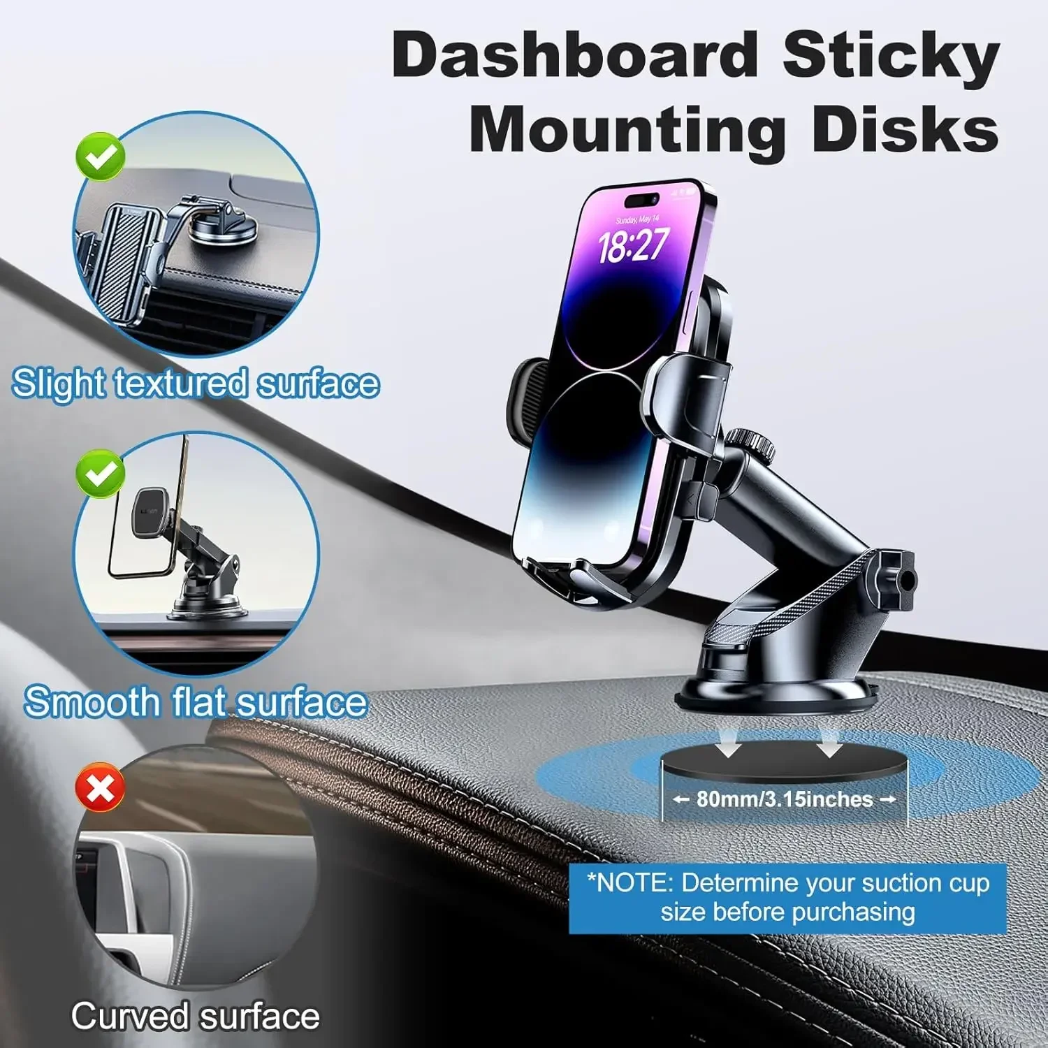 Universal Dashboard Adhesive S - Car Accessories Phone Holder review and price